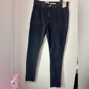 Women's Levi’s 721 Black High Rise Skinny Utility Jeans